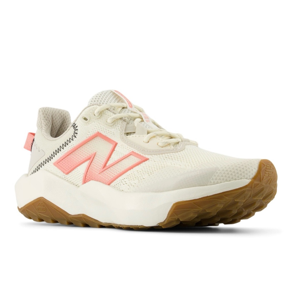 New Balance Women's Nitrel V6 Trai Cream Sneakers With Coral Accent